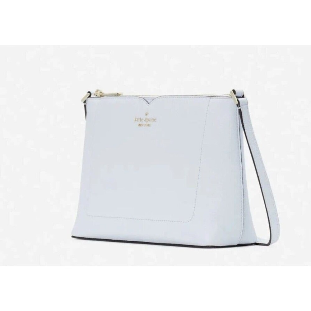 New Kate Spade Harlow Pebble Leather Crossbody Taro Milk